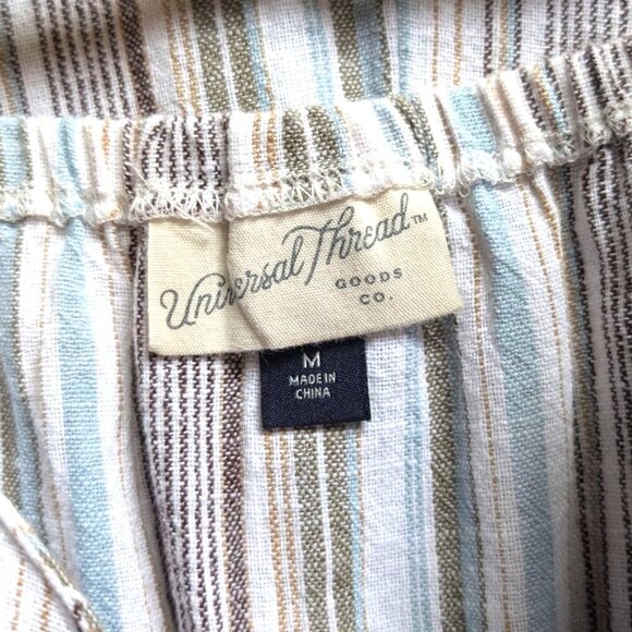 Universal Thread Linen Blend Striped Jumpsuit - Picture 7 of 8